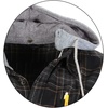 image:imageGioberti Mens Removable Hoodie 100 Cotton Plaid Checkered Flannel Button Down Shirt1118  Black  Gray  Khaki