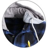 image:imageGioberti Mens Removable Hoodie 100 Cotton Plaid Checkered Flannel Button Down Shirt1132  Black  Blue Plaid