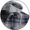 image:imageGioberti Mens Removable Hoodie 100 Cotton Plaid Checkered Flannel Button Down Shirt1135  Gray  Navy  White Highlight