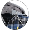 image:imageGioberti Mens Removable Hoodie 100 Cotton Plaid Checkered Flannel Button Down Shirt1141  Blue  Black  White Plaid