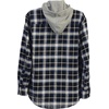 image:imageGioberti Mens Removable Hoodie 100 Cotton Plaid Checkered Flannel Button Down Shirt3  Black  Blue