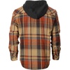 image:imageGioberti Mens Removable Hoodie 100 Cotton Plaid Checkered Flannel Button Down Shirt51  Khaki  Umber