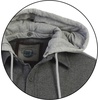 image:imageGioberti Mens Removable Hoodie 100 Cotton Plaid Checkered Flannel Button Down ShirtHeather Charcoal