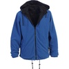 image:imageGioberti Mens Reversible Rain Jacket with Polar Fleece LiningBlack  Blue