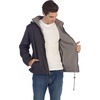 image:imageGioberti Mens Reversible Rain Jacket with Polar Fleece LiningCharcoal  Gray