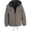 image:imageGioberti Mens Reversible Rain Jacket with Polar Fleece LiningCharcoal  Gray