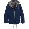 image:imageGioberti Mens Reversible Rain Jacket with Polar Fleece LiningGray  Navy