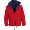 image:imageGioberti Mens Reversible Rain Jacket with Polar Fleece LiningNavy  Red