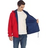 image:imageGioberti Mens Reversible Rain Jacket with Polar Fleece LiningNavy  Red