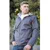 image:imageGioberti Mens Reversible Rain Jacket with Polar Fleece LiningNavy  Red