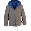 image:imageGioberti Mens Reversible Rain Jacket with Polar Fleece LiningRoyal Blue  Gray