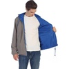 image:imageGioberti Mens Reversible Rain Jacket with Polar Fleece LiningRoyal Blue  Gray