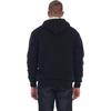 image:imageGioberti Mens Soft Heavyweight Sherpa Lined Fleece Hoodie JacketBlack