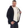 image:imageGioberti Mens Soft Heavyweight Sherpa Lined Fleece Hoodie JacketBlack