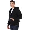 image:imageGioberti Mens Soft Heavyweight Sherpa Lined Fleece Hoodie JacketBlack B