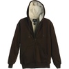 image:imageGioberti Mens Soft Heavyweight Sherpa Lined Fleece Hoodie JacketBrown