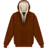 image:imageGioberti Mens Soft Heavyweight Sherpa Lined Fleece Hoodie JacketCopper