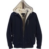 image:imageGioberti Mens Soft Heavyweight Sherpa Lined Fleece Hoodie JacketFh9003  Navy