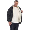 image:imageGioberti Mens Soft Heavyweight Sherpa Lined Fleece Hoodie JacketHeather Charcoal