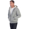 image:imageGioberti Mens Soft Heavyweight Sherpa Lined Fleece Hoodie JacketHeather Gray