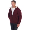 image:imageGioberti Mens Soft Heavyweight Sherpa Lined Fleece Hoodie JacketMaroon