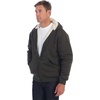 image:imageGioberti Mens Soft Heavyweight Sherpa Lined Fleece Hoodie JacketOlive