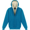 image:imageGioberti Mens Soft Heavyweight Sherpa Lined Fleece Hoodie JacketTurquoise