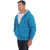 image:imageGioberti Mens Soft Heavyweight Sherpa Lined Fleece Hoodie JacketTurquoise