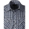 image:imageGioberti Mens Western Cowboy Short Sleeve Shirt with Snap Buttons1018w Navygray