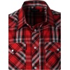 image:imageGioberti Mens Western Cowboy Short Sleeve Shirt with Snap Buttons1049w Redblack