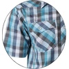 image:imageGioberti Mens Western Cowboy Short Sleeve Shirt with Snap Buttons1060w Blue Checkered