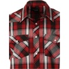 image:imageGioberti Mens Western Cowboy Short Sleeve Shirt with Snap Buttons1088w Redblack
