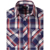 image:imageGioberti Mens Western Cowboy Short Sleeve Shirt with Snap Buttons1092w Navyred