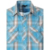 image:imageGioberti Mens Western Cowboy Short Sleeve Shirt with Snap Buttons1096w Tealbrown