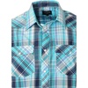 image:imageGioberti Mens Western Cowboy Short Sleeve Shirt with Snap Buttons1097w Turquoiseteal