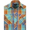 image:imageGioberti Mens Western Cowboy Short Sleeve Shirt with Snap Buttons1100w Turquoisebrown