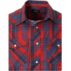 image:imageGioberti Mens Western Cowboy Short Sleeve Shirt with Snap Buttons1103w Rednavy