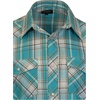 image:imageGioberti Mens Western Cowboy Short Sleeve Shirt with Snap Buttons20w Turquoisewhitered