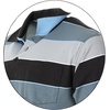 image:imageGioberti Mens Wide Striped Polo Shirt with Pocket  Contrasting Collar Short Sleeve Yarn DyeBlack  Style 939