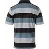 image:imageGioberti Mens Wide Striped Polo Shirt with Pocket  Contrasting Collar Short Sleeve Yarn DyeBlack  Style 939