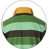 image:imageGioberti Mens Wide Striped Polo Shirt with Pocket  Contrasting Collar Short Sleeve Yarn DyeOlive  Style 939