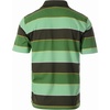 image:imageGioberti Mens Wide Striped Polo Shirt with Pocket  Contrasting Collar Short Sleeve Yarn DyeOlive  Style 939