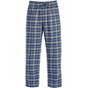 image:imageGioberti Mens Yarn Dye Brushed Flannel Pajama Pants Elastic Waist100  Black  Royal Blue  Gray Highlight