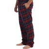 image:imageGioberti Mens Yarn Dye Brushed Flannel Pajama Pants Elastic Waist102  Red  Navy