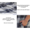 image:imageGioberti Mens Yarn Dye Brushed Flannel Pajama Pants Elastic Waist103  Gray  Navy