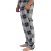 image:imageGioberti Mens Yarn Dye Brushed Flannel Pajama Pants Elastic Waist103  Gray  Navy