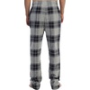image:imageGioberti Mens Yarn Dye Brushed Flannel Pajama Pants Elastic Waist103  Gray  Navy