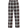image:imageGioberti Mens Yarn Dye Brushed Flannel Pajama Pants Elastic Waist35a  Black  Red Stripe