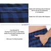 image:imageGioberti Mens Yarn Dye Brushed Flannel Pajama Pants Elastic Waist79  Black  Blue Checkered