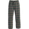 image:imageGioberti Mens Yarn Dye Brushed Flannel Pajama Pants Elastic Waist80  Green  Black  Ivory Highlight